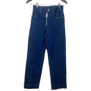TWINSET Actitude 221AT2303 Women's Straight Leg Jeans with fold‎ Size 26 NWOT